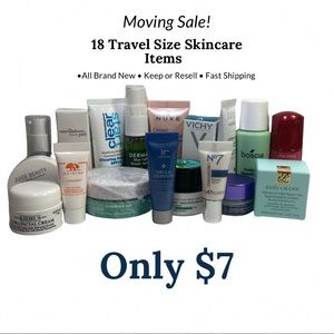 Moving Sale! 18 Trial/travel Size Skincare Lot